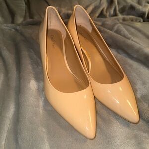 CALVIN KLEIN Women's Beige Heels